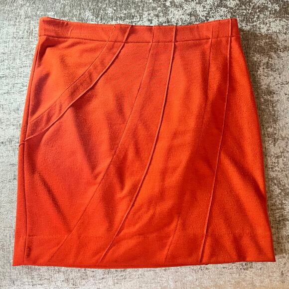 Simply Vera Vera Wang women’s size medium orange fall skirt VTG Y2K - Picture 1 of 8